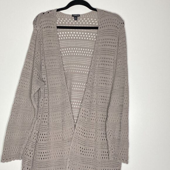 Torrid Pointelle Cardigan Open Knit Front Duster Longline Sweater Womens Size 4X - Picture 4 of 11